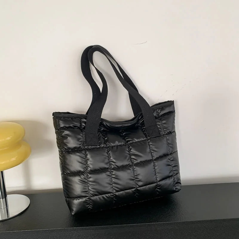 Quilted Padded Shoulder Tote