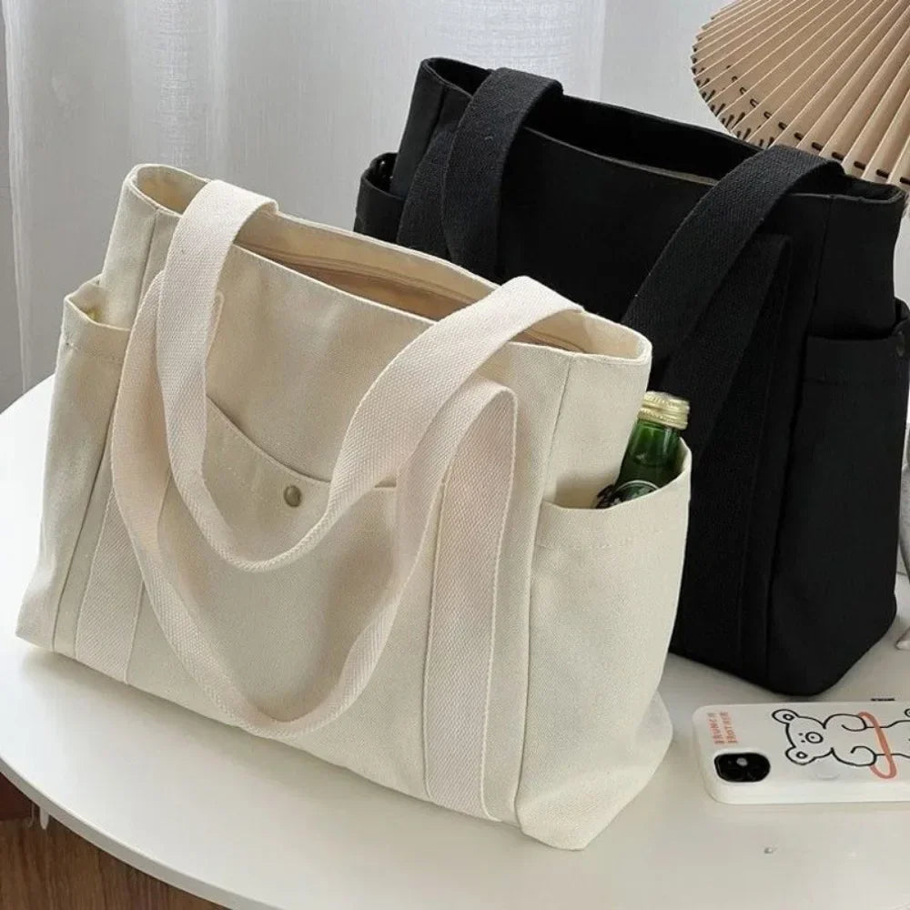 Canvas College Shoulder Bag