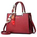 Women's Solid Color Handbag Leather Purse Fashion Large Capacity Tote Shoulder Bag Commuter Women Crossbody Bags Bolso Mujer