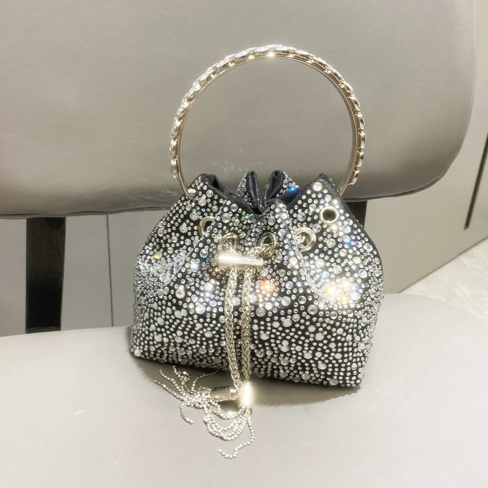 Crystal Bucket Evening Bag
