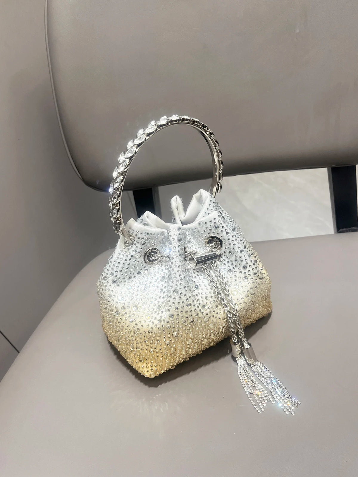Crystal Bucket Evening Bag