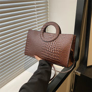 Crocodile Square Shoulder Bag