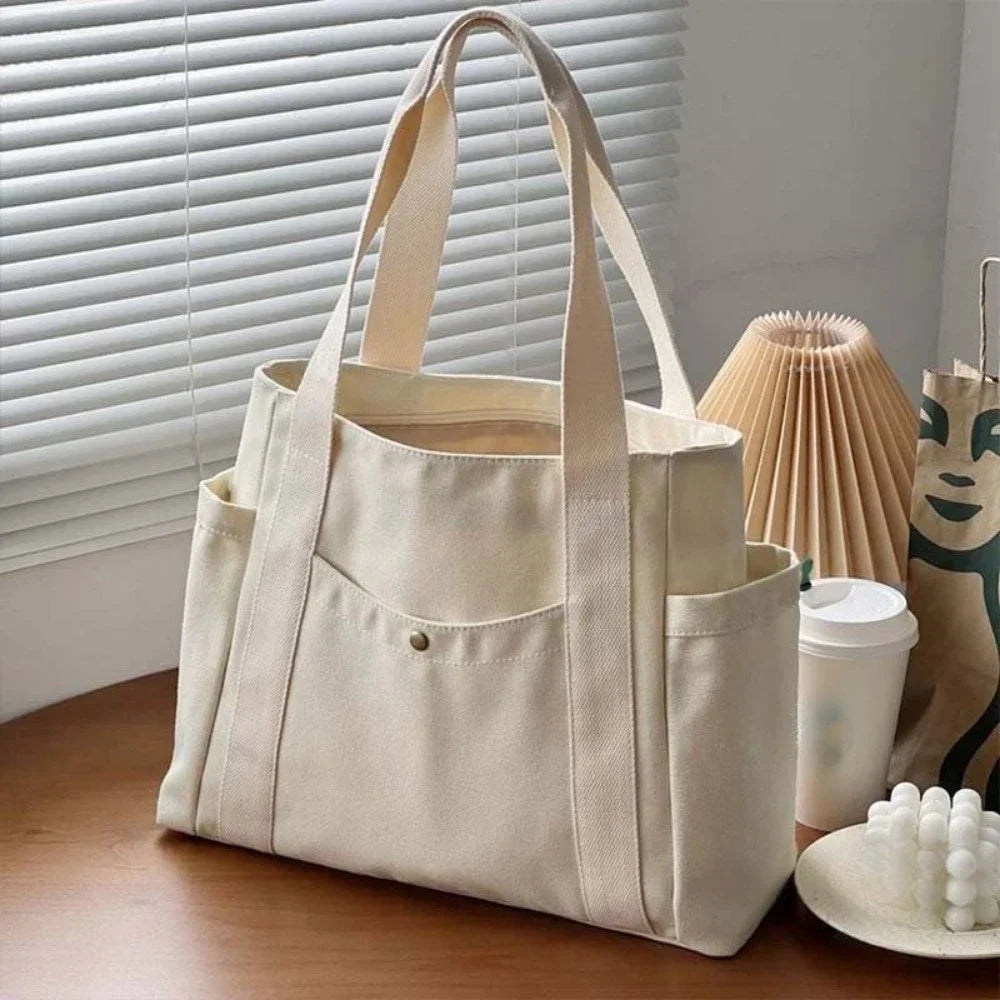 Canvas College Shoulder Bag