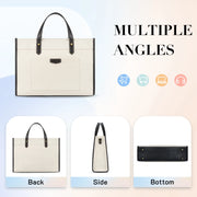 Canvas Laptop Briefcase Tote
