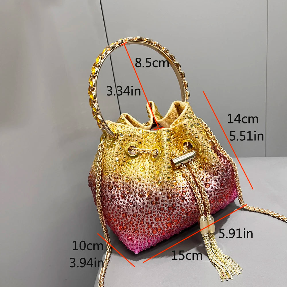 Crystal Bucket Evening Bag