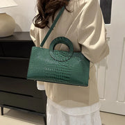 Crocodile Square Shoulder Bag