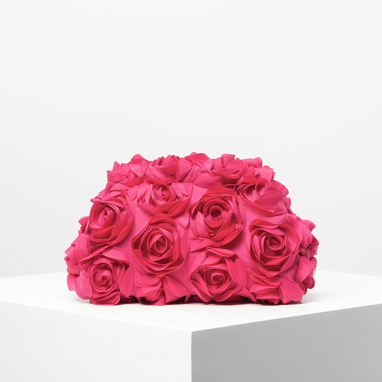 Floral Kisslock Prom Clutch