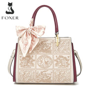 Scarf Accent Office Tote