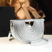 Handwoven Half Moon Handbag