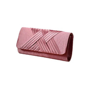 Striped Envelope Shoulder Clutch