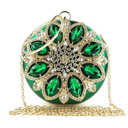 Crystal Round Evening Clutch