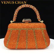 Rhinestone Handle Evening Clutch