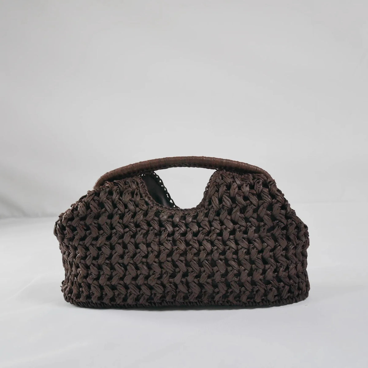 Woven Straw Chain Handbag