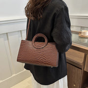 Crocodile Square Shoulder Bag
