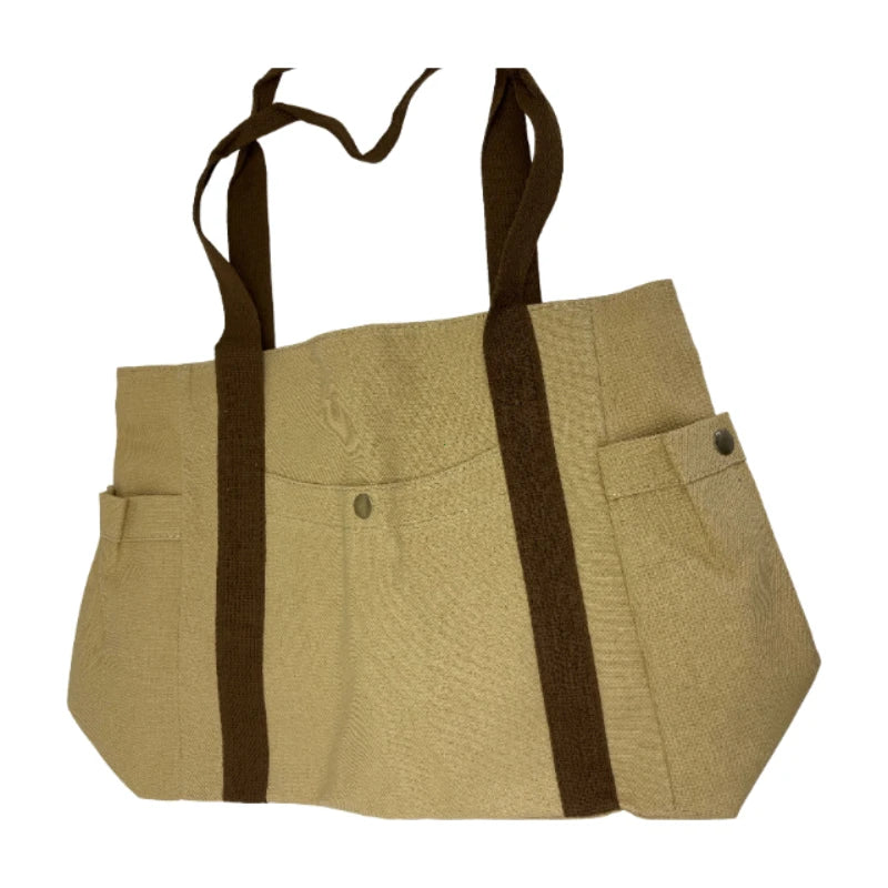 Canvas College Shoulder Bag