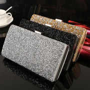 Diamond Sequin Chain Clutch