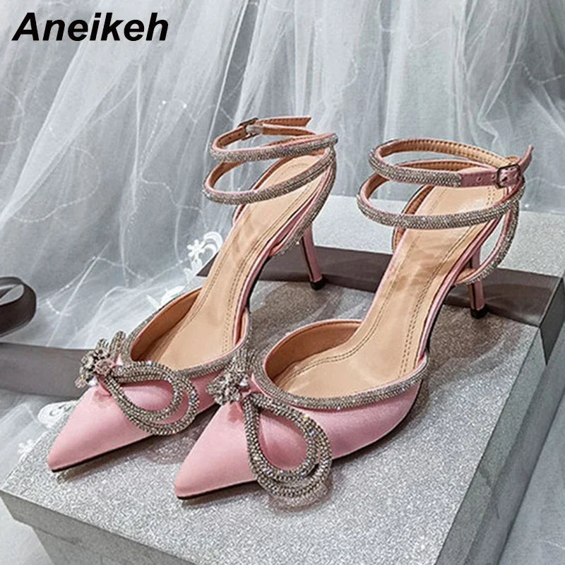 Crystal Butterfly Pointed Pumps
