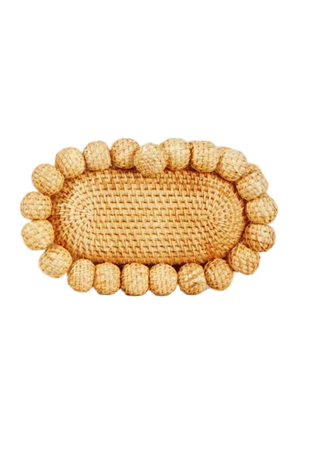 Woven Rattan Egg Clutch