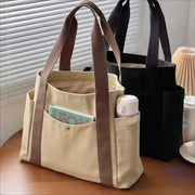 Canvas College Shoulder Bag