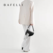 Leather Tassel Saddle Bag