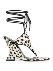 Lace Up Wedge Sandals