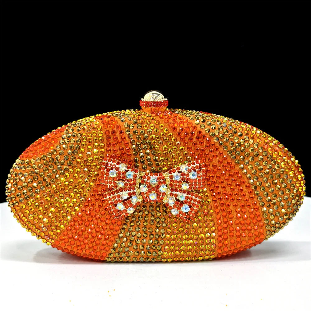 Rhinestone Top Handle Clutch