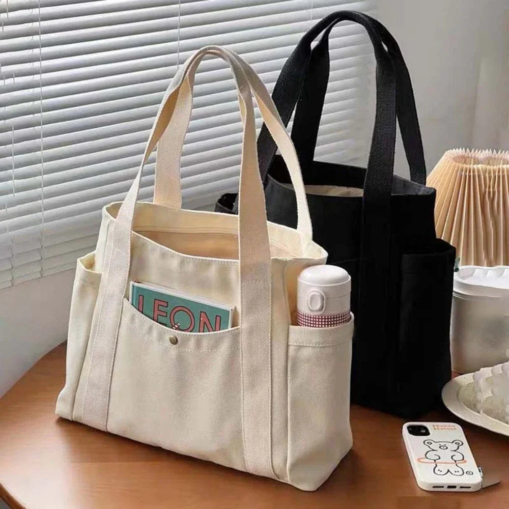Canvas College Shoulder Bag