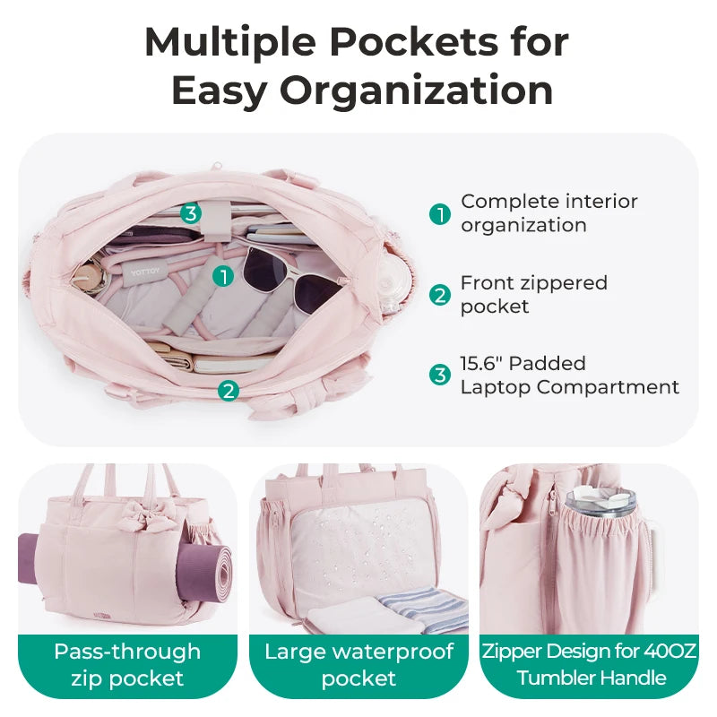 Multi Pocket Commuter Tote