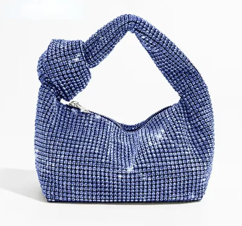 Crystal Knot Handle Clutch