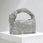 Crystal Knot Handle Clutch