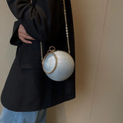 Metallic Round Ring Clutch