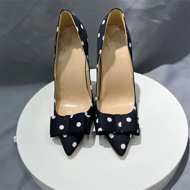 Polka Dot Bow Pumps