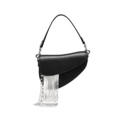 Leather Tassel Saddle Bag