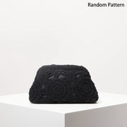 Bohemian Floral Knit Clutch