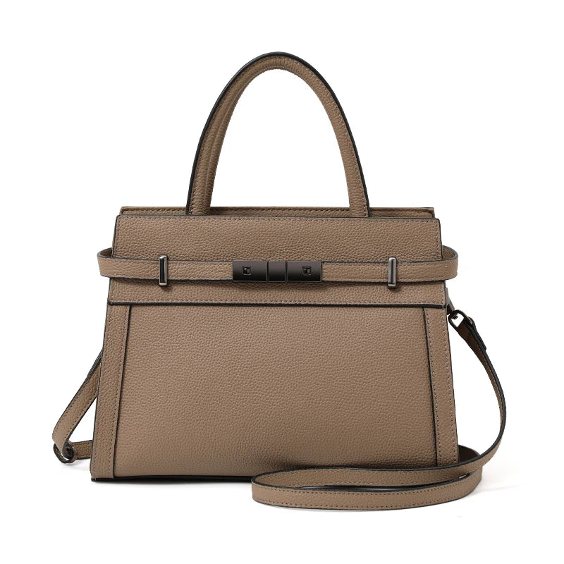 Cowhide Office Tote Bag
