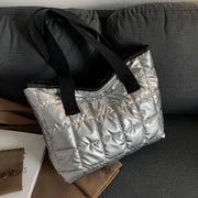 Quilted Padded Shoulder Tote