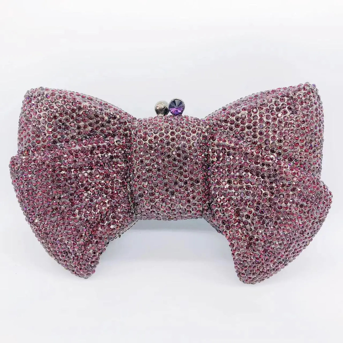 Hollow Rhinestone Tassel Clutch