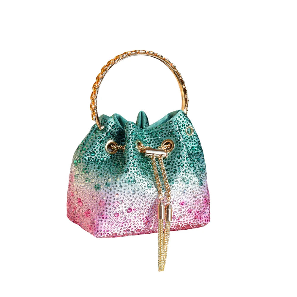 Crystal Bucket Evening Bag