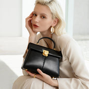 Scarf Detail Leather Handbag