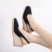 Woven Espadrille Ankle Sandals
