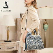 Scarf Accent Office Tote
