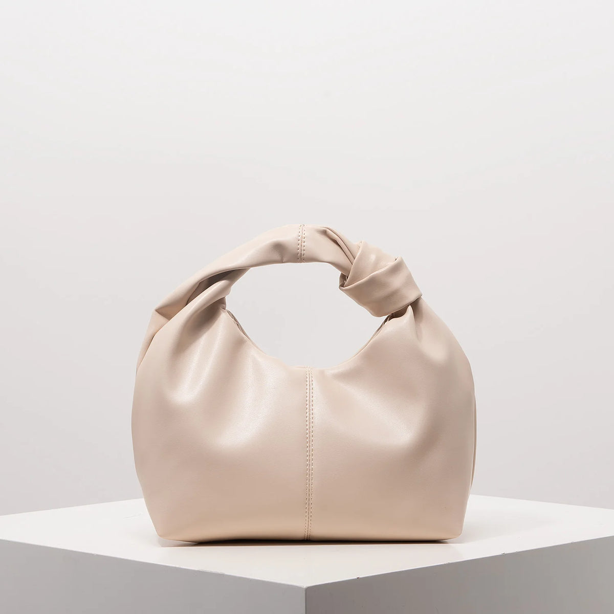 Ruched Twist Square Clutch