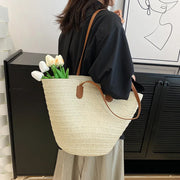 Woven Straw Beach Tote