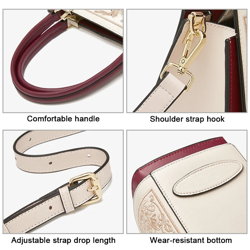 Scarf Accent Office Tote