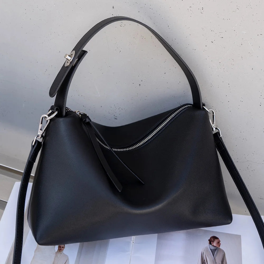 Suede Boston Shoulder Bag