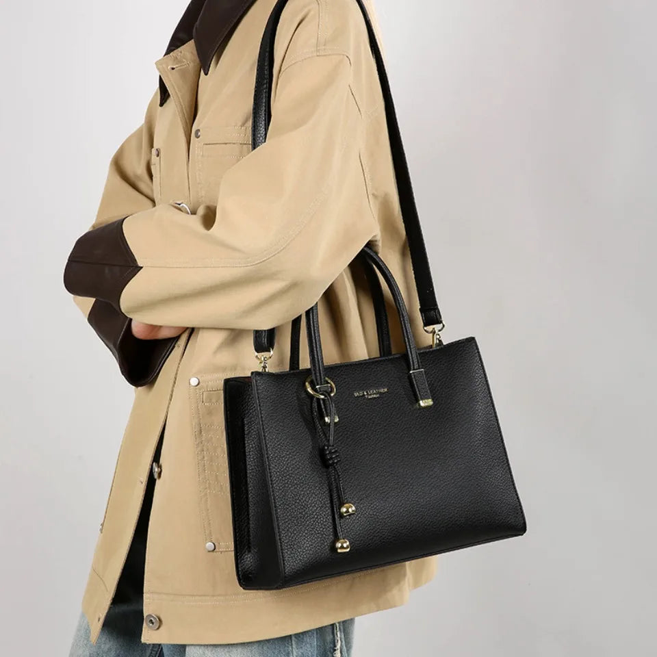 Three Compartment Shoulder Tote