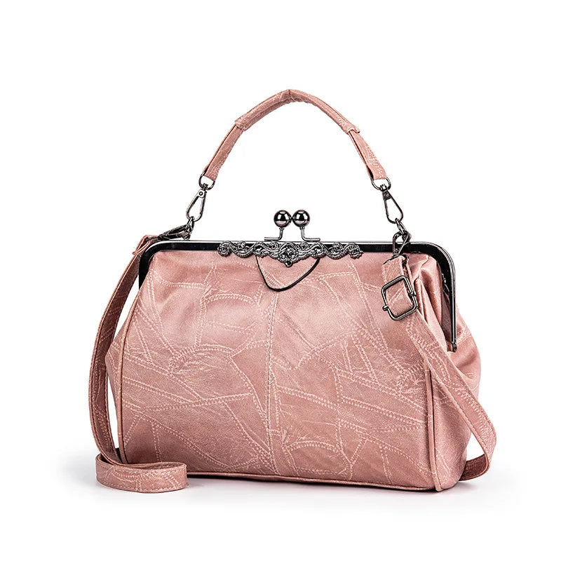 Clip Closure Hobo Bag