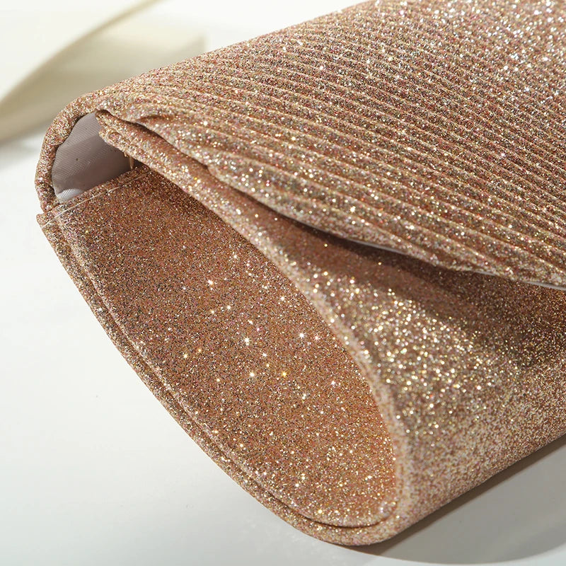 Sequined Envelope Dinner Clutch