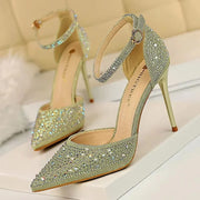 Rhinestone Stiletto Wedding Sandals