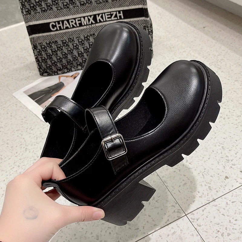 Vintage Platform Buckle Pumps